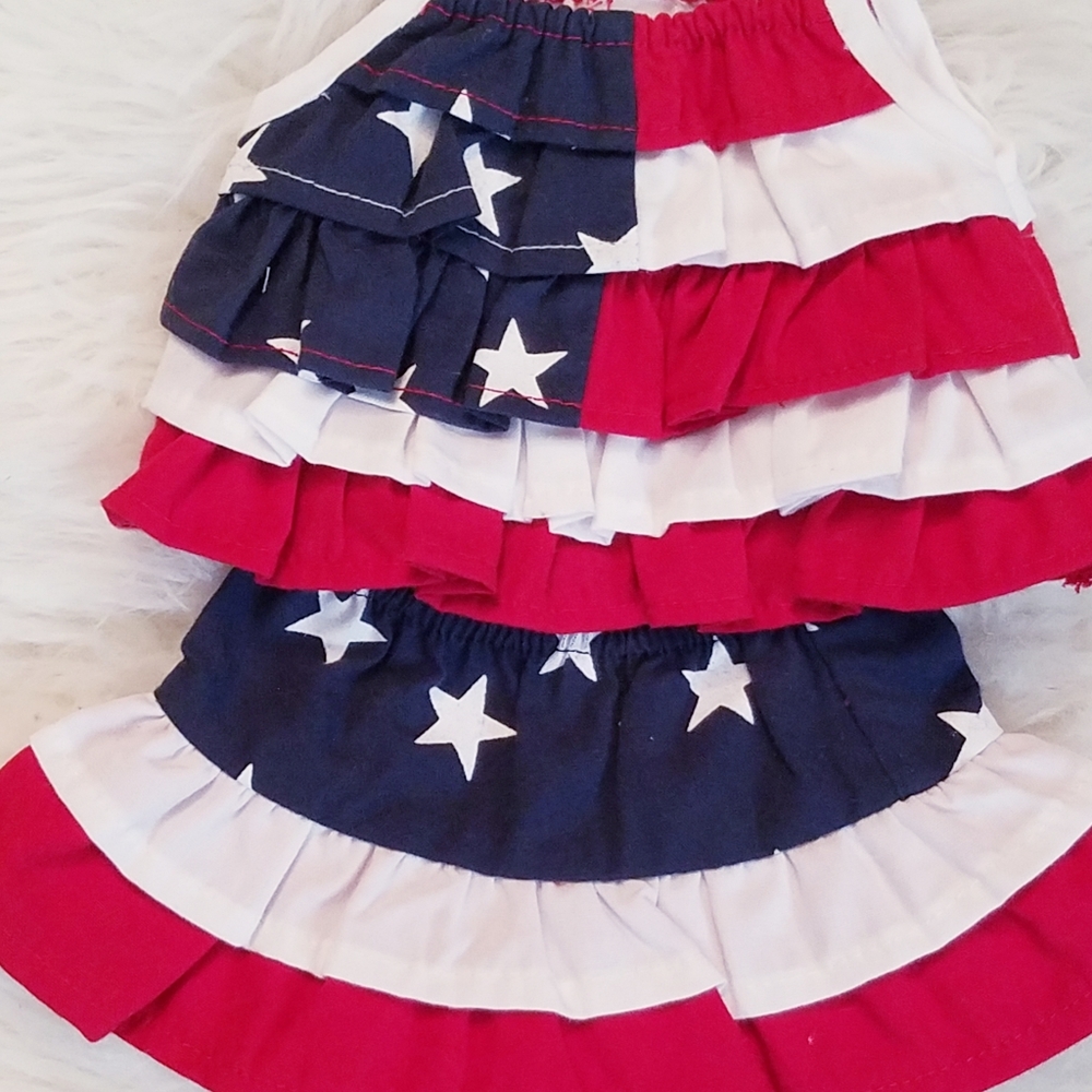 American Girl Red, White and Blue Outfit